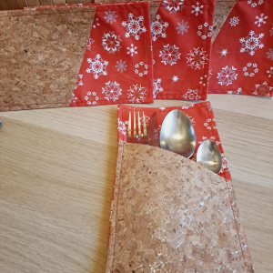 Pochette à couverts - rouge - Beija