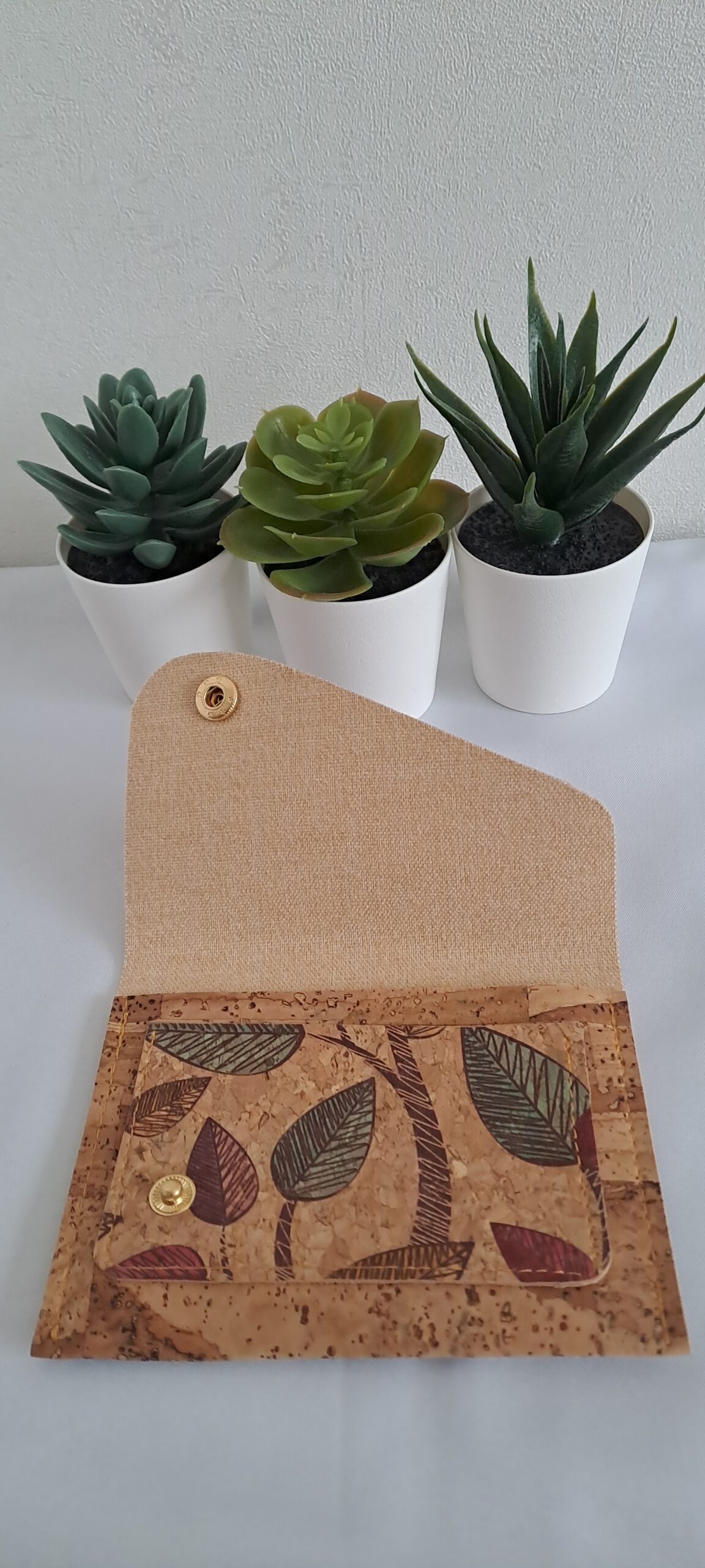 Pochette carte et billets - feuilles - Estoril – Image 2