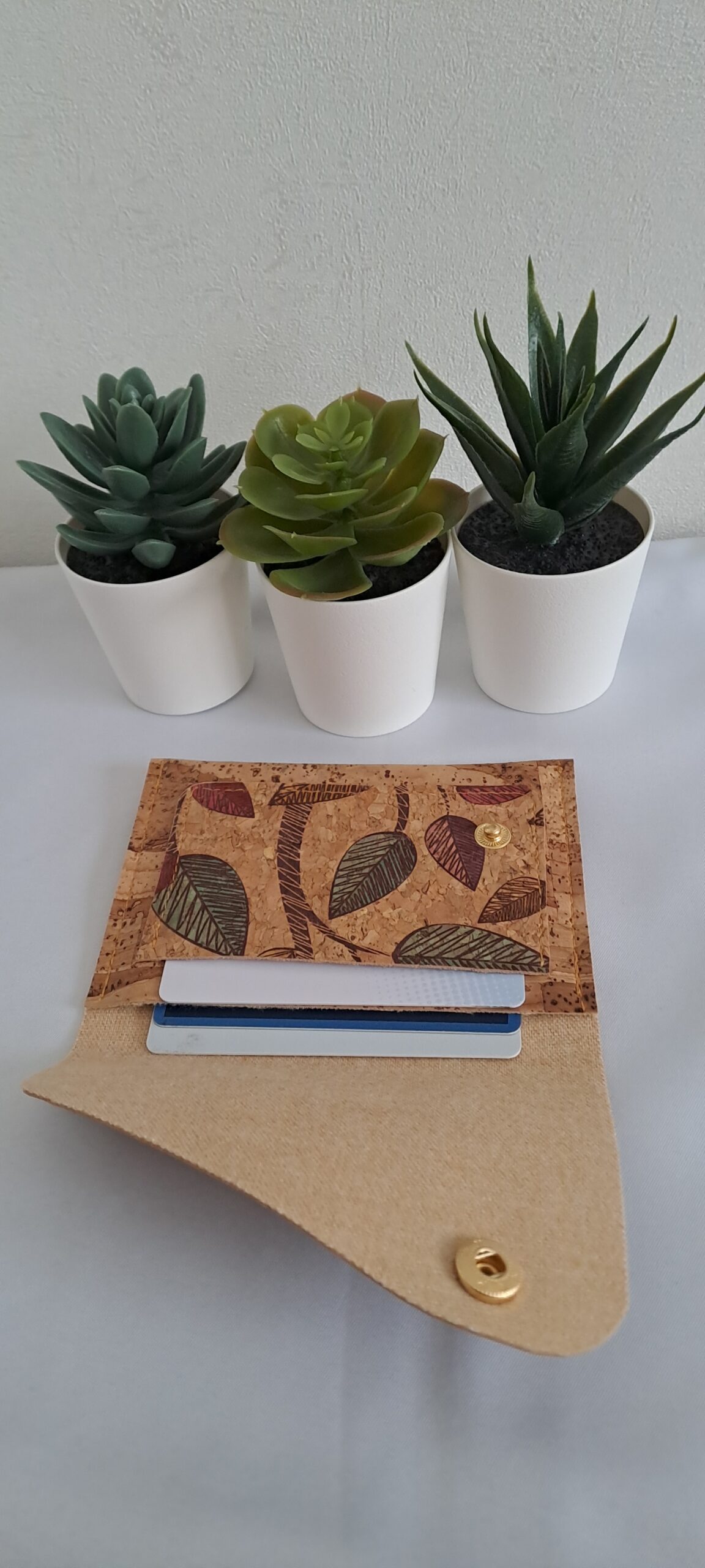 Pochette carte et billets - feuilles - Estoril – Image 3