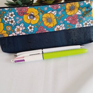Trousse Evora fleurie - bi matière